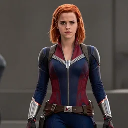 “Emma Watson as black widow from avengers”