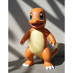 charmander cosplay in comic - con, midday, direct sunlight, casual photography