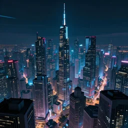 a cyberpunk landscape by david aja
