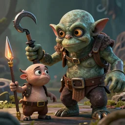 pudge with gollum face, hooking enemy hero