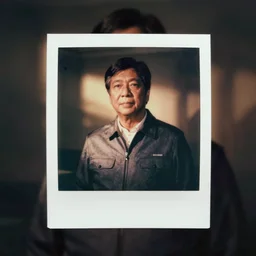 a polaroid photo of BongBong Marcos as D.B. Cooper