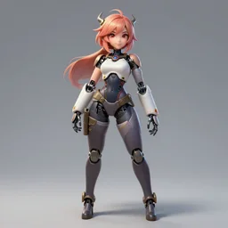 A beautiful robot lady, official League of Legends character concept, anime, kawaii, full-body portrait, by Artgerm and Sakimichan, professional character designer, trending on Artstation, highly detailed, cgsociety