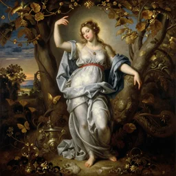 baroque painting of mother nature, inspired by gustav moreau and wayne barlow, exquisite detail, hyper realism, ornate, exquisite detail