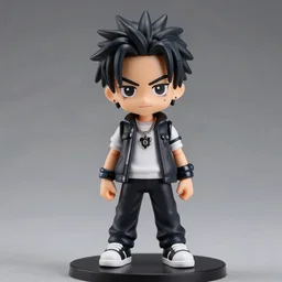 lil uzi vert, an anime nendoroid of lil uzi vert, figurine, detailed product photo