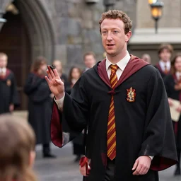 Mark Zuckerberg attending Hogwarts school of witchcraft and wizardry
