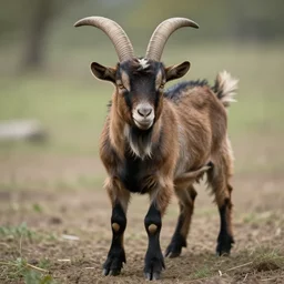a realist photograph of a goat devil