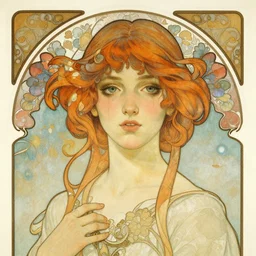 a portrait in the style of artgerm and greg rutkowski and alphonse mucha.