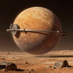 art of the colonization of mars year 2 1 1 8 ad by rembrandt, nostalgic atmosphere.