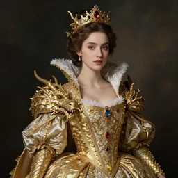 woman in princess dragon suit. by william henry hunt
