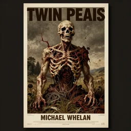 twin peaks poster art, the physical embodiment of the concept of rot, old retro pulp, by michael whelan, rossetti bouguereau, artgerm, nostalgic, old fashioned