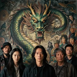 portrait of dragon, medium closeup, cinematic light, hyper detailed design, iceland mythology, fumo yoshitoshi, ren jing jeong, feifei ruan, peter mohrbacher,, biomehieronymus spang, arunanondchai, murals