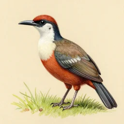 a drawing of the hoatzin