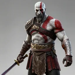 kratos in the walking dead 4 k detailed super realistic