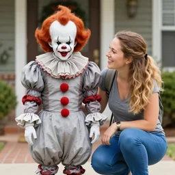 pennywise first day of kindergarten with his mom