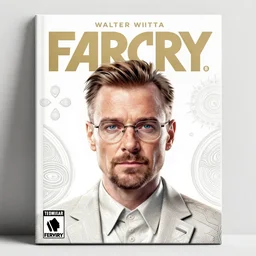 Walter white on the cover of Far Cry game, intricate, elegant, highly detailed, digital painting, artstation, concept art, smooth, sharp focus, illustration, art by artgerm and greg rutkowski and alphonse mucha