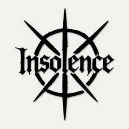 black metal logo for the band insolence by christophe szpajdel and seb lester, lord of the logos