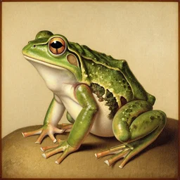 vitruvian frog, by leonardo da vinci