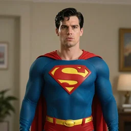 film still of Linus from (Linus Tech Tips) as Superman in Superman, 4k