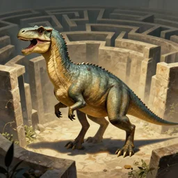 visit the the minotaurus in a Labyrinth, Artstation