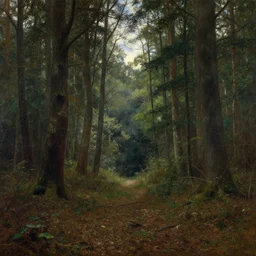 luscious forest floor, sky art by vasnetsov