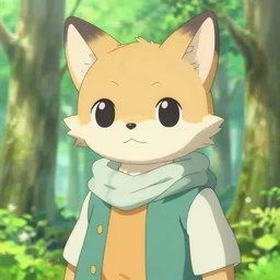 close up character portrait icon of the anthro anthropomorphic cat head animal person fursona wearing clothes standing in the bright forest, hidari, color page, tankoban, 4 k, tone mapping, akihiko yoshida