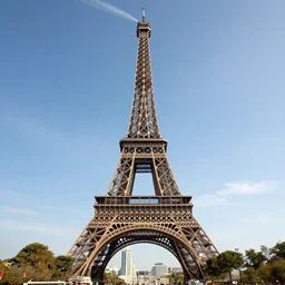 the eiffel tower being launched into space