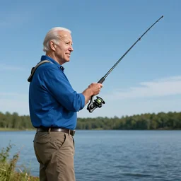 joe biden fishing, hyperdetailed, artstation, cgsociety, 8 k
