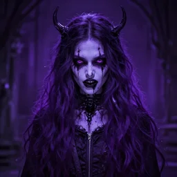 creepy modern royal purple hell