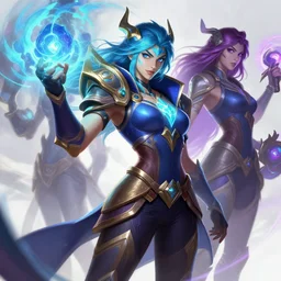 sivir league of legends wild rift hero champions arcane magic digital painting bioluminance alena aenami artworks in 4 k design by lois van baarle by sung choi by john kirby artgerm style pascal blanche and magali villeneuve mage fighter assassin