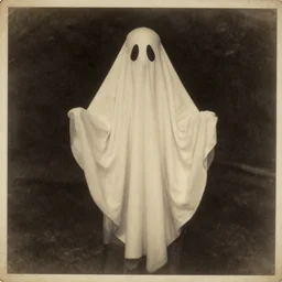 very old photo of a ghost