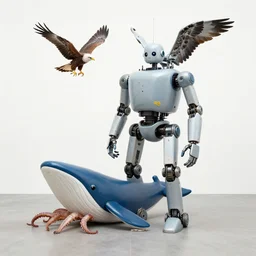 🤖 🐋🦅🐙🐳, photography by bussiere rutkowski andreas roch ( by george morikawa ) ( by kentaro miura )