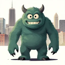 there is a monster problem in Chicago, by Wayne Barlow and Alan Bean