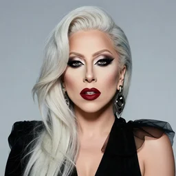 a portrait of lady gaga by joe coleman,
