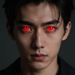 sect of biboran, man's with red glowing eyes