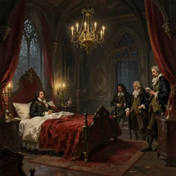 a beautiful digital illustration painting of a detailed gothic fantasy bedroom, by benoit b. mandelbrot, steven belledin, martin johnson heade, lee madgwick, caspar david friedrich, and david rios ferreira. 8 k resolution trending on artstation concept art digital illustration