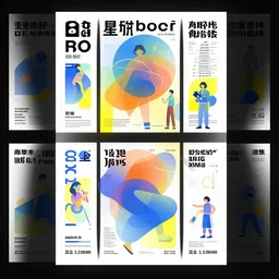 a poster design by wang 2 mu, behance,