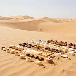 desert full of all kinds of desserts, photography by bussiere rutkowski andreas roch