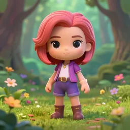 A cute little Jean Grey by xmen collecting flowers in the forest. Absurdly-detailed fantasy character illustration by Rebecca Guay and Wayne Reynolds