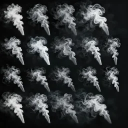 Sprite sheet for a puff of smoke