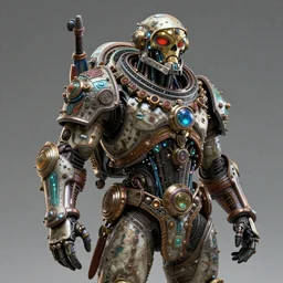 Psychedelic hippy space marine, unreal engine, intricate details, hyperrealistic