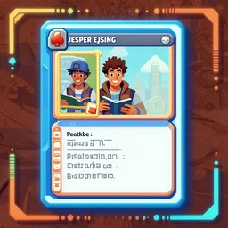 a futuristic playing trading card info overlay afro futuristic border, vector behance hd jesper ejsing, rhads, makoto shinkai, lois van baarle, ilya kuvshinov, rossdraws, hd, 3 2 k, ilya kuvshinov, gustav klimt