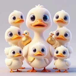 anthropomorphic highly detailed group portrait of funny neon giant cute eyes duck, intricate, elegant, highly detailed, digital painting, artstation, concept art, smooth, sharp focus, illustration, art by artgerm, bob eggleton, michael whelan, stephen hickman, richard corben, wayne barlowe, trending on artstation and greg rutkowski and alphonse mucha, 8 k