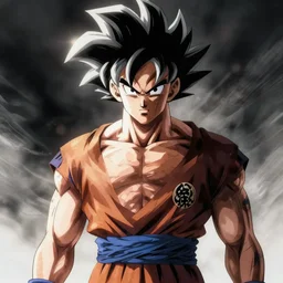 nick cage going super saiyan in the style of akira toriyama