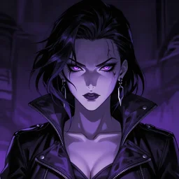 psylocke from xmen in a dark anime horror, dark manga style realistic, photo taken by the death purple god