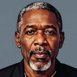 old black man face, flat background, greg rutkowski gta san andreas art