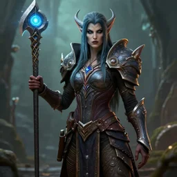Realistic Female warlock from World of Warcraft, Highly Detailed