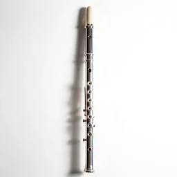 enamel pan flute, professional product shot, isolated on a pure white background, centered, entire object in frame, sharp focus, soft studio lighting