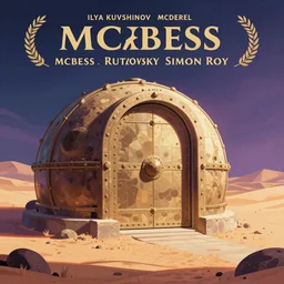 very detailed, prophet graphic novel, ilya kuvshinov, mcbess, rutkowski, simon roy, illustration of a large vault door on a desert planet, wide shot, colorful, deep shadows, astrophotography