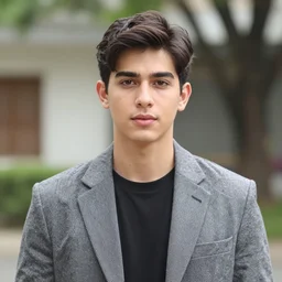 outdoor medium close shot of a very very very very extremely handsome!!! good looking young man in 2 0 2 2 his face looks very very like jose rizal!!! hair like jose rizal, eyes like jose rizal and wearing modern clothes photo taken in 2 0 2 2, 3 5 mm f 1. 4 digital color photography