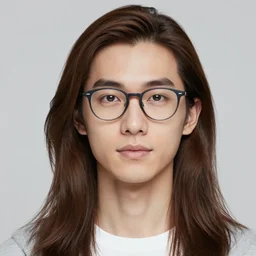 a photo of a guy with very long brownish! hair!, with nerdy! glasses! and goatee, cosplay of saitama one punch man